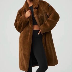 Alo Yoga Faux Fur Toasted Almond Coat